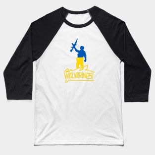 Wolverines- Stand With Ukraine Baseball T-Shirt